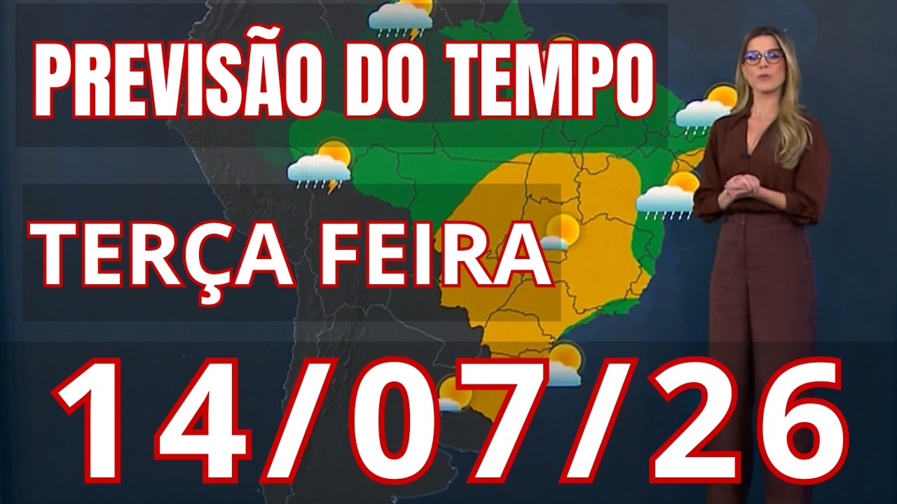 Previsão do Tempo Terça - 14/07 - Jornal Nacional | FRIO DE 0°C, VENTO DE 90km/h E 11 DIAS DE CHUVA