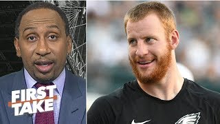 Stephen A. Shuts Down The Carson Wentz Vs. Nick Foles Debate First Take