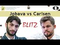 Another example of brilliant technique by Magnus | Jobava vs Carlsen | World Blitz Ch 2019 |