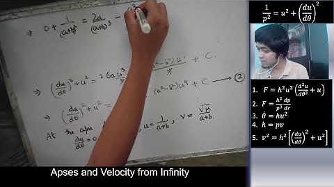 Central orbits - Exercises involving apse and velocity at an apse