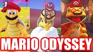 Super Mario Odyssey: ALL MARIO'S TRANSFORMATIONS - The Power To Control! (So Far - Reupload)