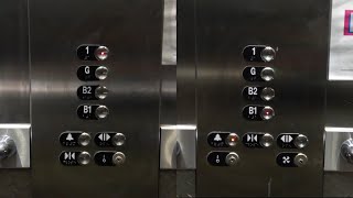 2 Otis Gen2 lifts, 1 is basic but the other has advanced door opening!