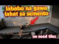 CONCRETE COUNTER TOPS AND SINK-GAWA LAHAT SA SEMENTO-PINAKA MATIPID NA PARAAN