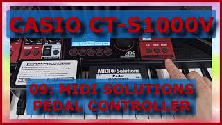 09. CASIO CT-S1000V - MIDI SOLUTIONS PEDAL CONTROLLER screenshot 5