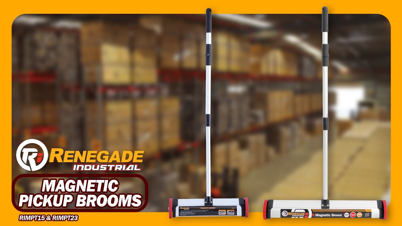 Renegade Industrial Magnetic Pickup Brooms - RIMPT15 & RIMPT23