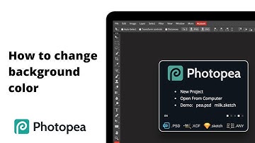 Photopea: How To Change Background Color Tutorial 2024