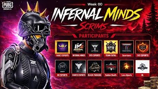 INFERNAL MINDS | SCRIMS | COMMENTARY| PUBG MOBILE / BGMI LIVE🔴🔴