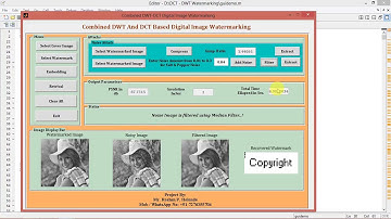 Image Watermarking using DWT and DCT Using Matlab Project Code