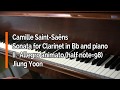 Piano part  saintsans clarinet sonata op167 ii allegro animato half note  98