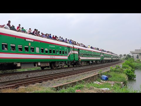 Overcrowded LHB Train Nilsagar Express || Dhaka to Chilahati || Bangladesh Railway