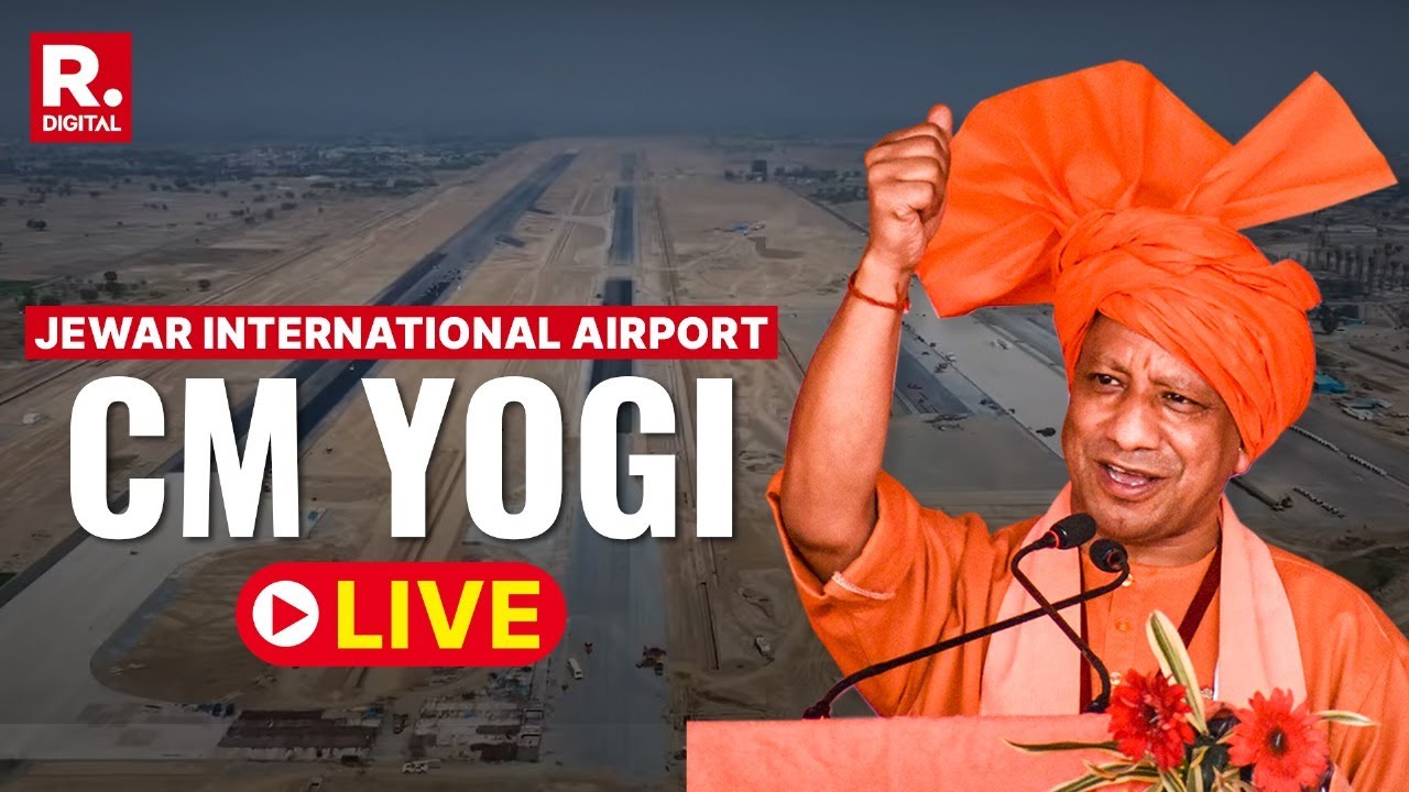 CM Yogi Adityanath LIVE: UP CM Yogi Inspects Jewar International ...