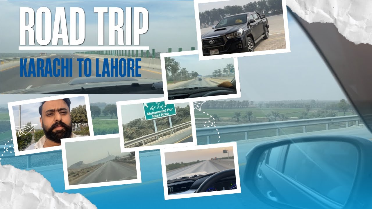 Karachi to Lahore by road on Revo|Roads(M9-N55-N5-M5-M4-M3)|Non stop 15 hours trip|Winters road trip