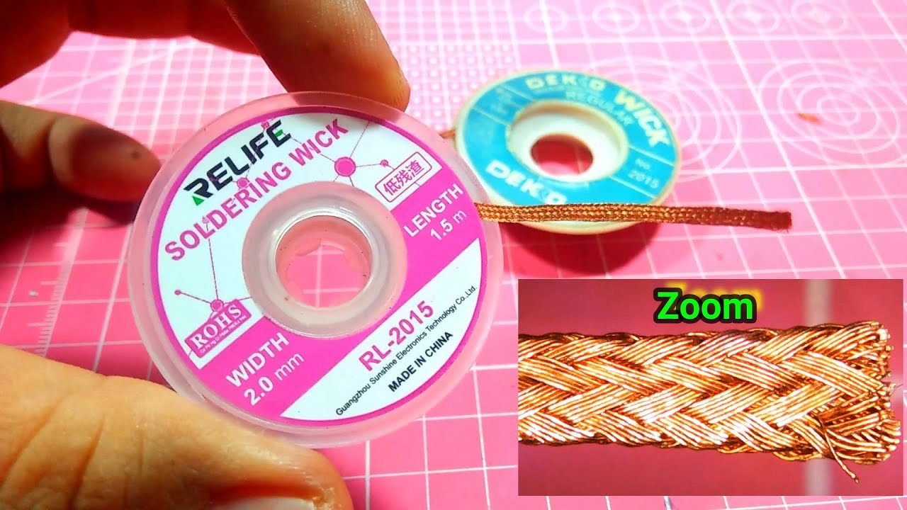 Apa itu Soldering Wick,Pita solder dan bagaimana cara penggunaanya