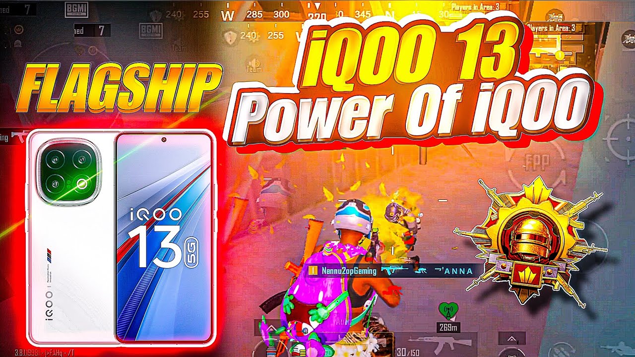 iQOO 13 BGMI GAMEPLAY 120 FPS GRAPHICS SETTINGS 🔱🔥 WITH FPS METER FULL ...