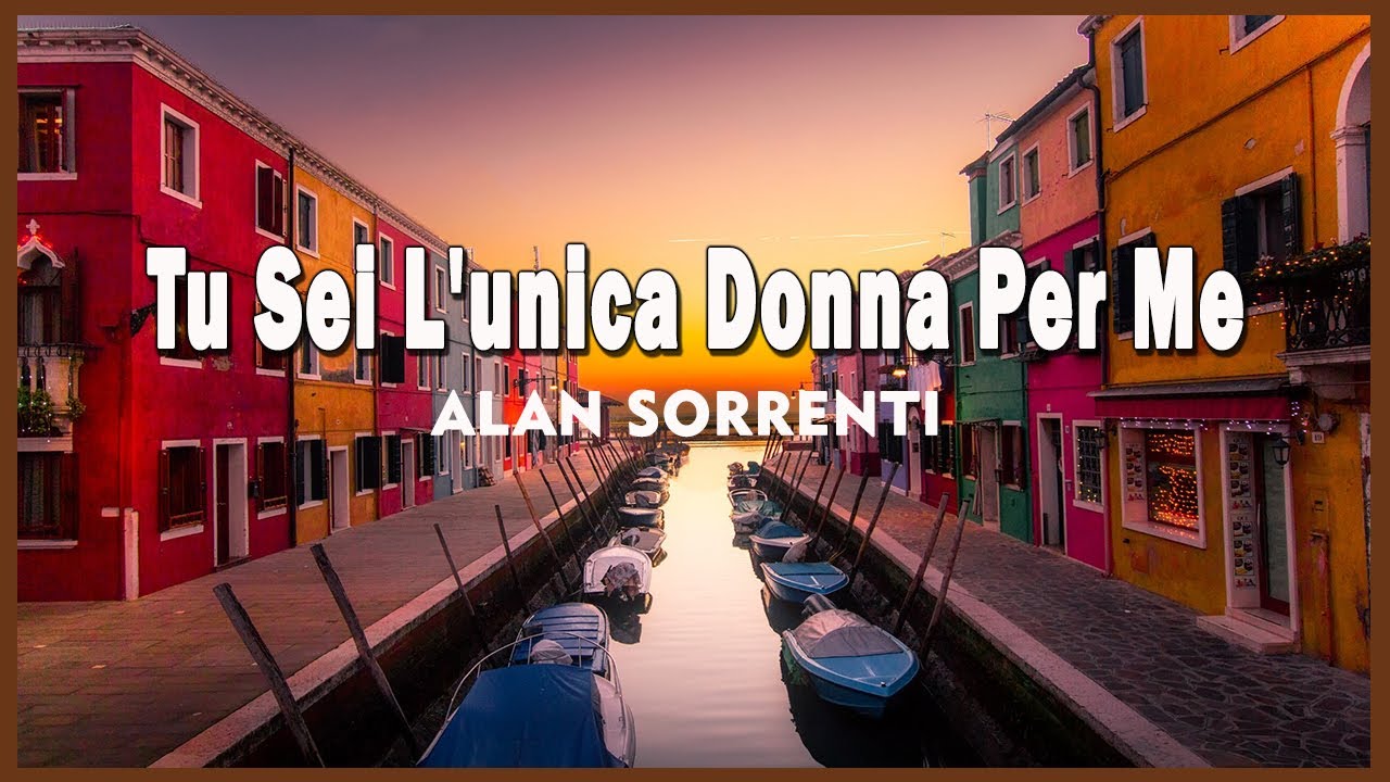 Musica italiana 🌼Tu sei l'unica donna per me || Alan Sorrenti (Con