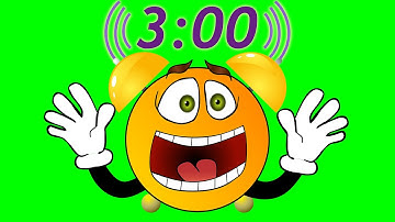 3 Minute Timer - Loud Alarm Clock Sound!