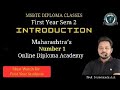 Introduction | First Year | Second Semester | MSBTE Diploma (All Branches)