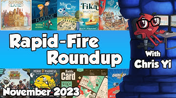 Rapid Fire Roundup with Chris Yi - November 2023