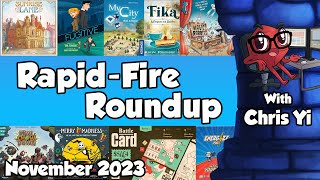 Rapid Fire Roundup with Chris Yi - November 2023