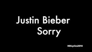 Justin Bieber - Sorry (Lyrics)