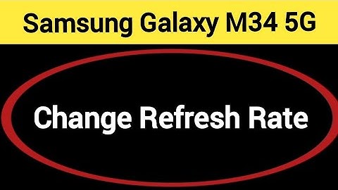 How to change refresh rate, Samsung Galaxy M34 5G me refresh rate change kaise karen