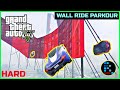 GTA V | Amazing Wall Ride Hard Parkour Fun