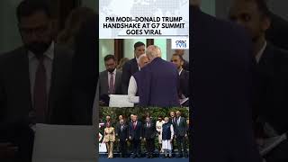 PM Modi &amp; Donald Trump Seen Interacting At G7 Summit In France | India-U.S Diplomatic Ties | N18G