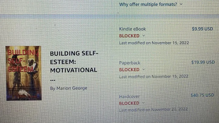 Why blocked by Amazon-Building Self-Esteem By : Ma...
