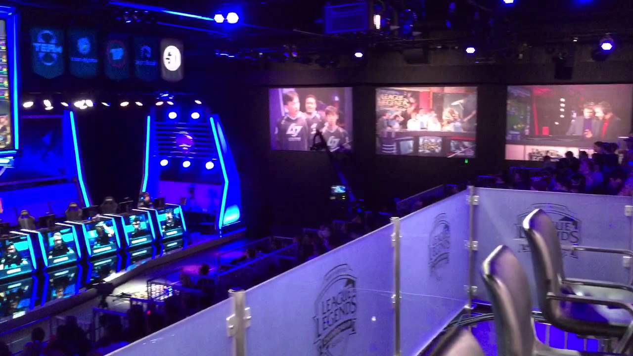 Riot Games. Arena from commentators loft