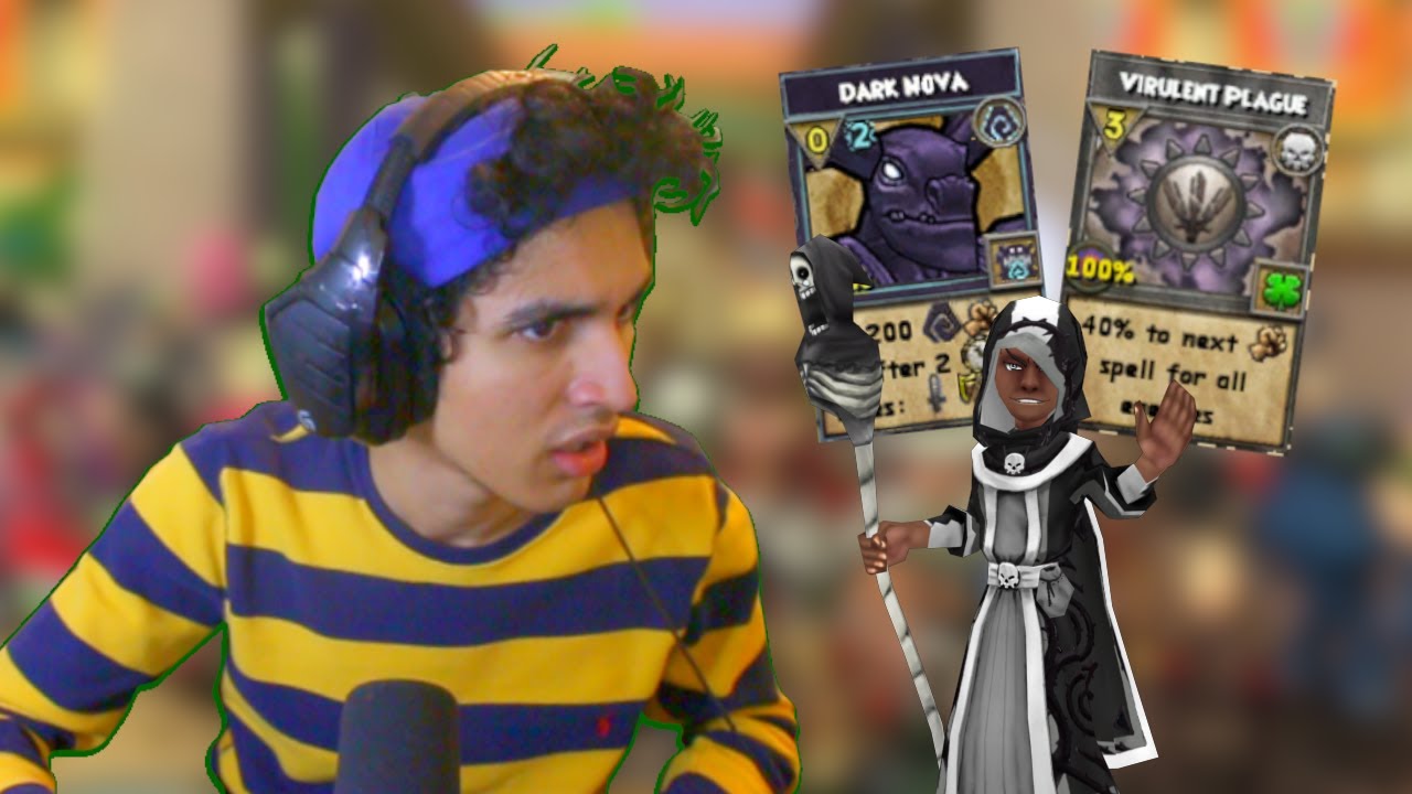 Wizard101 Cosmic (140) Death PvP: Dark Nova Virulent Plague Combo!