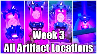 All Alien Artifact Locations - Fortnite Week 3 - Chapter 2 Season 7 Invasion