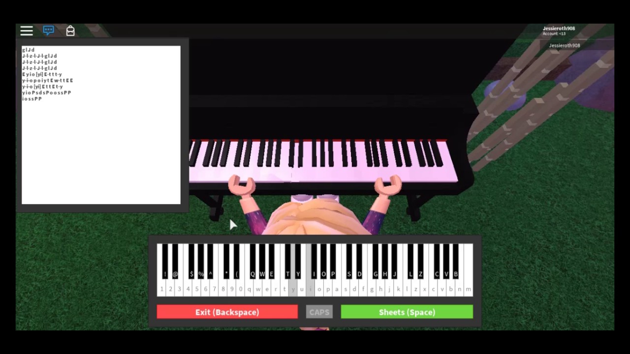 How To Play Piano On Roblox - demons sheet music on the piano for roblox