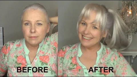 From thin to thick hair with UniWigs clip in bangs