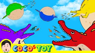 Pristichampsus becomes a giant balloon 2 (I'm still hungry)Ichthyosaurus, dinotoonCoCosToy