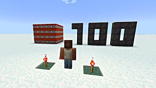 How long it will take all 100 TNT blocks to exploded