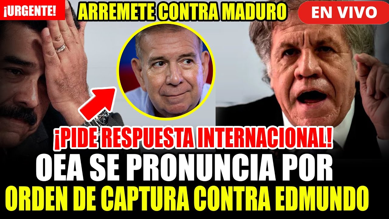 🔴¡URGENTE! OEA SE PRONUNCIA POR PEDIDO DE CAPTURA CONTRA EDMUNDO ...