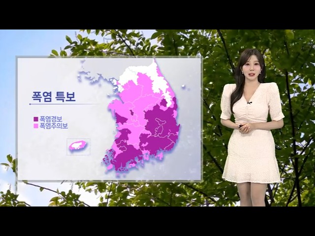 [날씨] 남부 '폭염경보' 대구·울산 36도…중부 비·남부 소나기 / 연합뉴스TV (YonhapnewsTV)