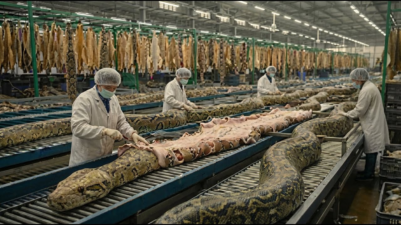 Inside a Snake Leather Factory | How Raw Snake Skin Becomes Luxury