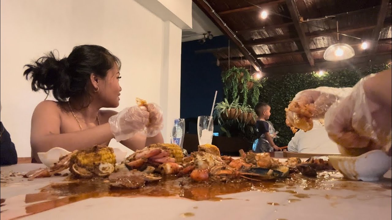 Vlog7. Seafood boil uitproberen 😍🤤?? Sushi halen🍣/Cooking vlogg😏🍝