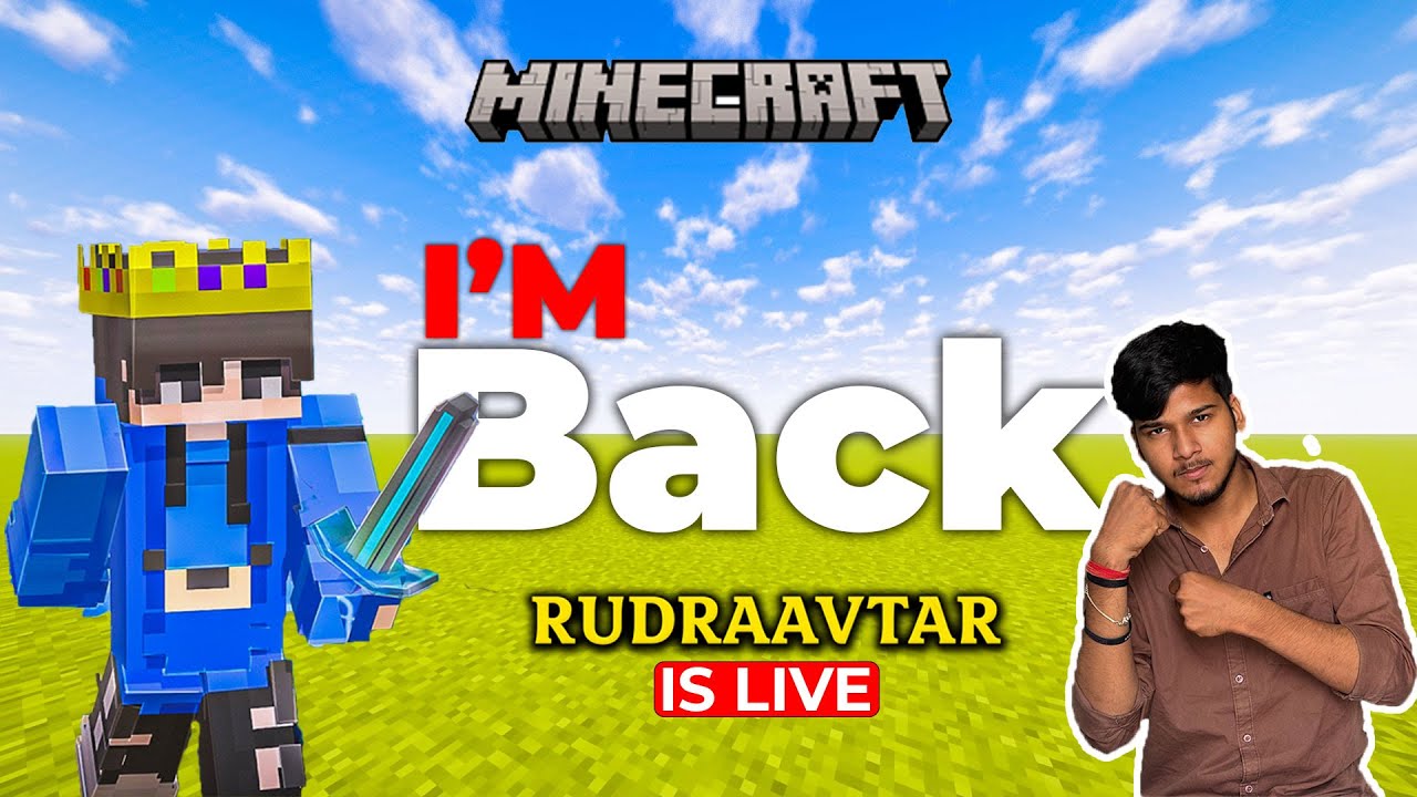 I’m BACK After 1 Week! 🔥 Minecraft Hindi Live | Comeback Stream ...