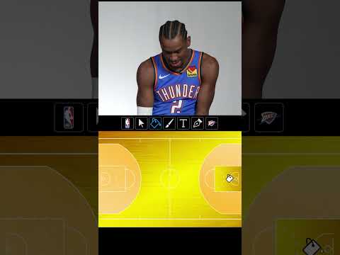 Shai’s custom court is very, very Shai 💯