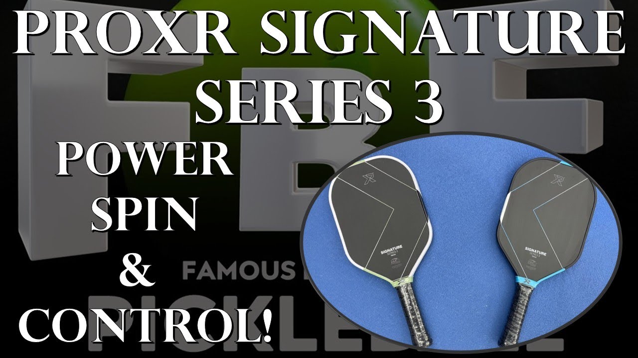 ProXR Signature Series 3 Pickleball Paddle Review - YouTube
