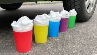 EXPERIMENT CAR vS GIANT ORBEEZ WATER BALLOON |Crushing things with Car