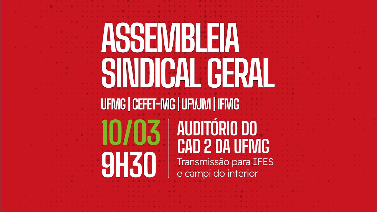 Assembleia Sindical Geral do dia 10/03/2026