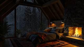 (No Ads) Fall Asleep Fast in 3 Minutes 😴 Gentle Rain & Soft Piano in a Cozy Room, Relaxing screenshot 4