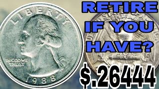 Most Rare & Valuable 1988 -P Washington Quarters Hidden Coin Treasures You Might Own!