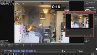 Fire detection in a baby cot