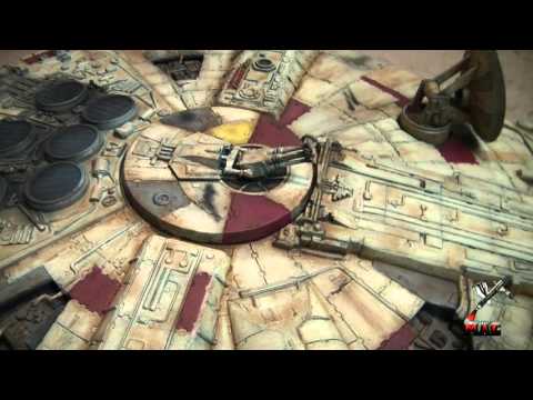 Star Wars Millennium Falcon wall mounted. Part finished, Part 3.