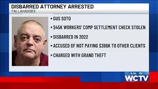 Disbarred Tallahassee attorney arrested for allegedly stealing from client