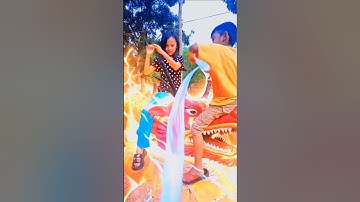 girls and boys show super powers on dragons#ai #kungfu #shortvideo #short